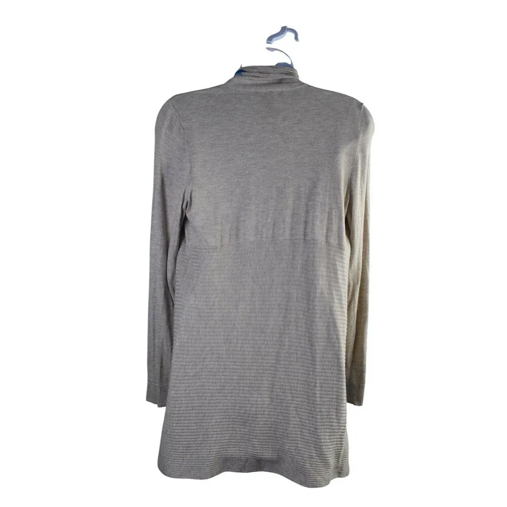 INC International Concepts Petite Cardigan M Gray Blue Floral Sequin Sweater